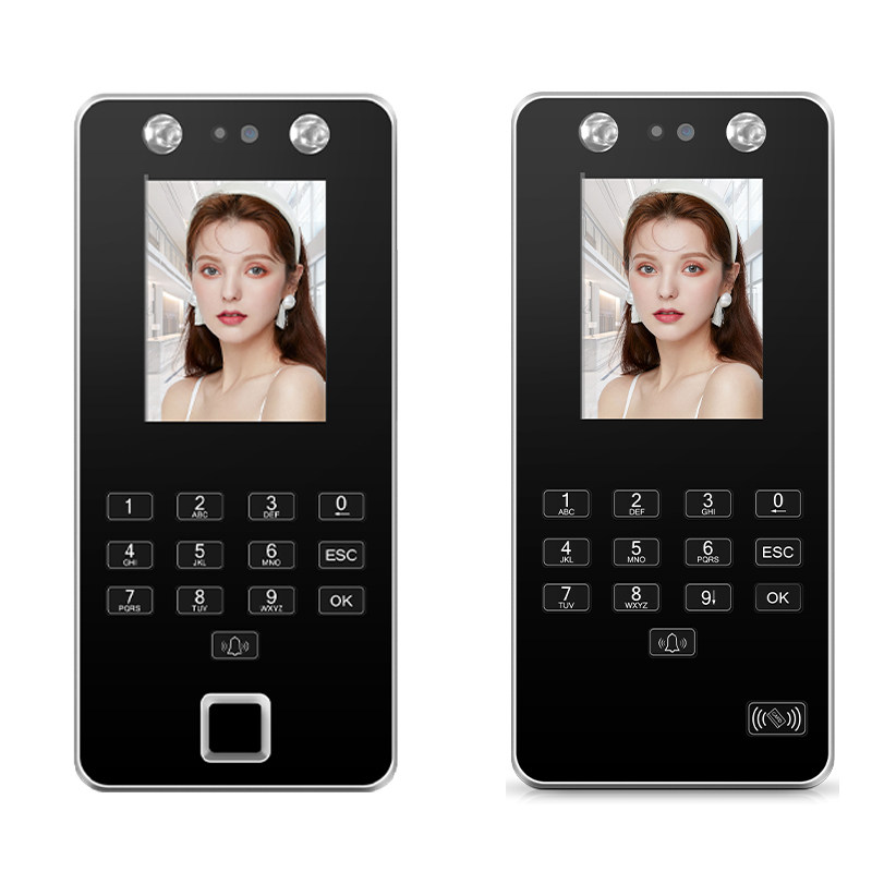 New Jiacheng face recognition access control machine office fingerprint password swipe card access control attendance all-in-one machine glass access control