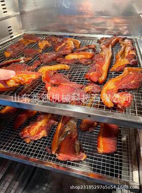 板鸭烧鸡糖熏上色设备 供应牛肉烟熏炉 自动化烟熏蒸烤炉