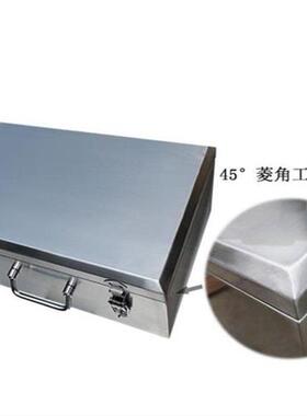 现货速发04不锈钢工具箱小号加厚型手提箱大号五金工具收纳箱储存