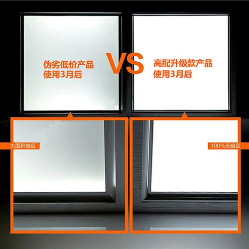 集成吊顶580*580led工程平板灯580x580面板灯 石膏板开孔580嵌入 - 图1