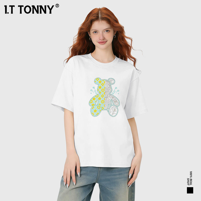 潮牌I.T TONNY新款基础短袖T恤男女款体恤衫休闲简约舒适上衣TYK