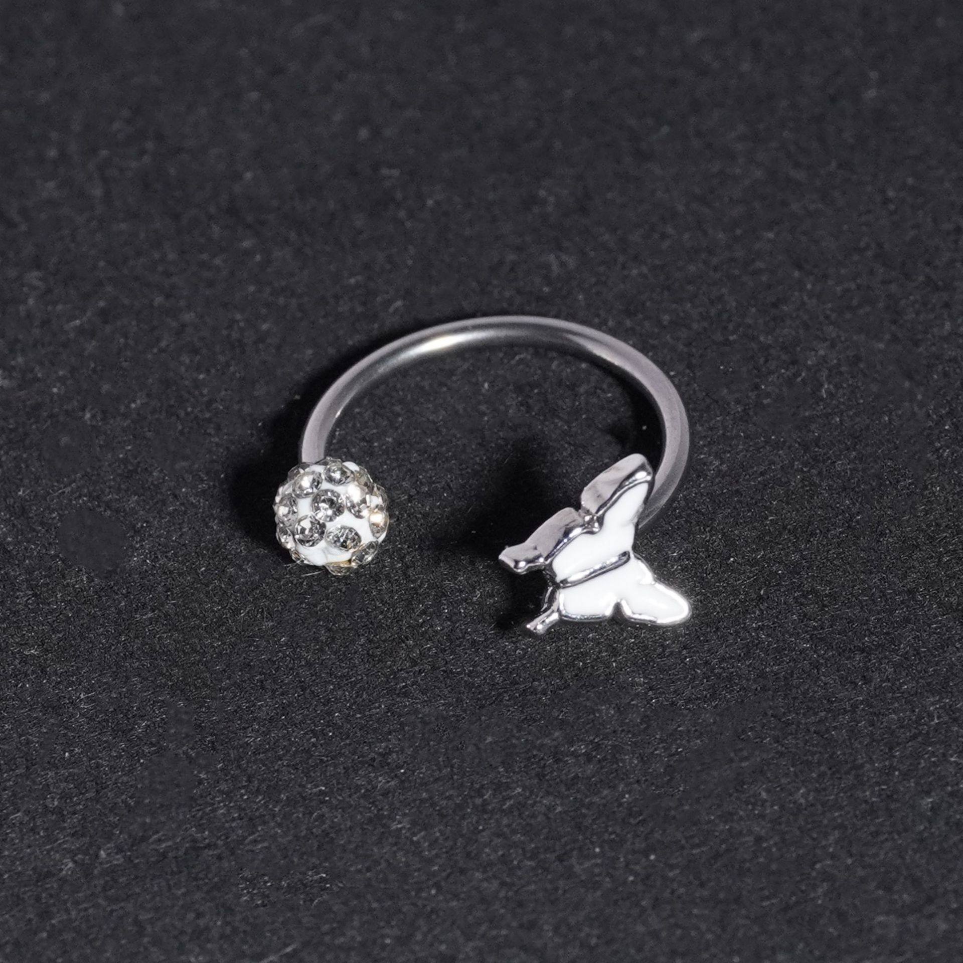 滴油唇环爆闪香巴拉唇饰耳骨环现货人体穿刺饰品不锈钢蝴蝶,淘宝优惠券,粉丝福利购,淘宝优惠卷