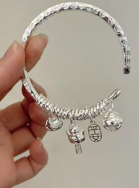 新中式民族风招财猫吉言盘碎银