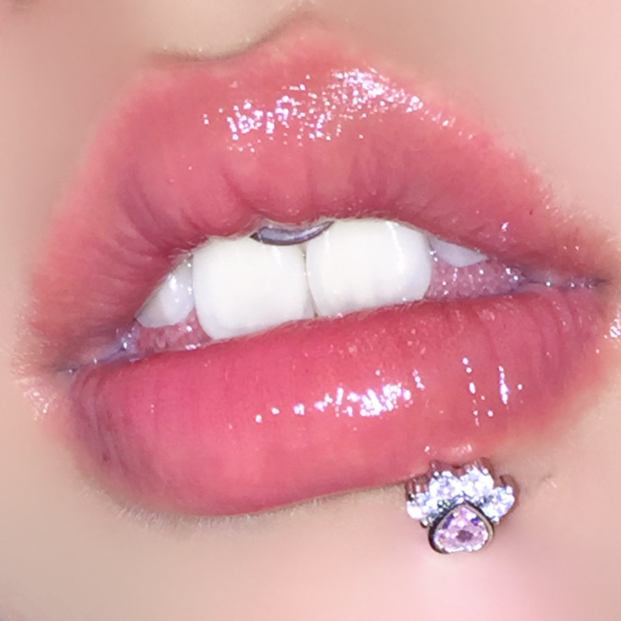 三色爱心猫爪唇钉铜镶锆石爆闪铜镶锆石唇饰耳蜗钉耳骨钉穿刺饰品,淘宝优惠券,粉丝福利购,淘宝优惠卷