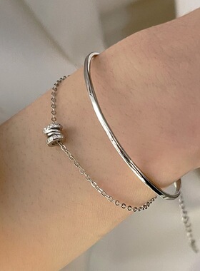 简约双层手镯链女时尚气质小蛮腰
