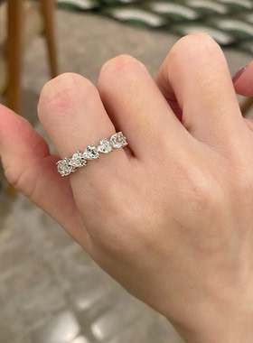 法式复古高级浪漫紫水滴爱心排钻