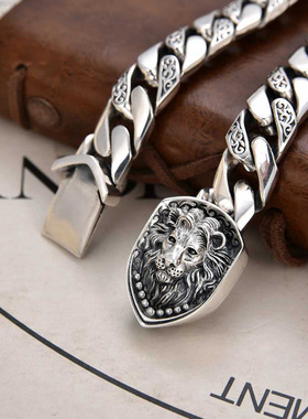 翔栩新款复古霸气狮子手链男士