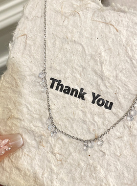 2026新款小水滴吊坠项链精致简约