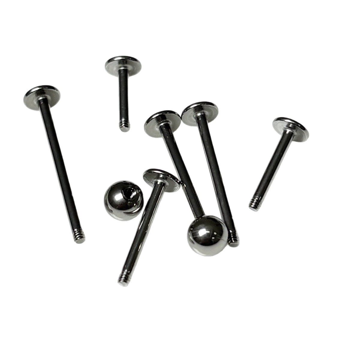 基础款圆球唇钉外牙外螺纹耳骨钉基础直钉鼻钉穿刺饰品,淘宝优惠券,粉丝福利购,淘宝优惠卷