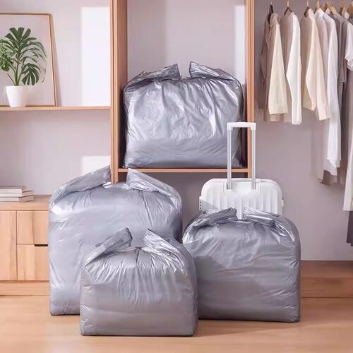 银灰色特大号加厚搬家打包服装批发手提塑料方便袋一次性搬家袋 - 图1