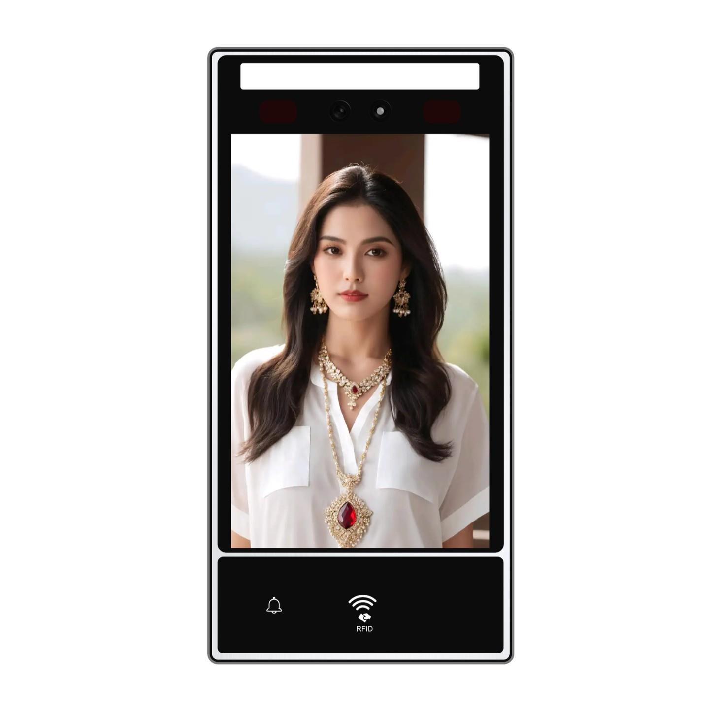 Office Attendance 8-inch Dynamic Face Recognition Machine Binocular All-in-One Access Control System Intelligent Access Control