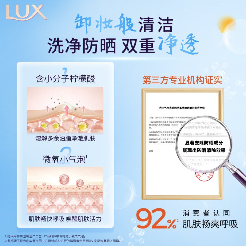 【孙颖莎同款】力士桂花香氛气泡清凉沐浴露秋季清爽持久留香官方 【孙颖莎同款】力士桂花香氛气泡清凉沐浴露秋季清爽持久留香官方