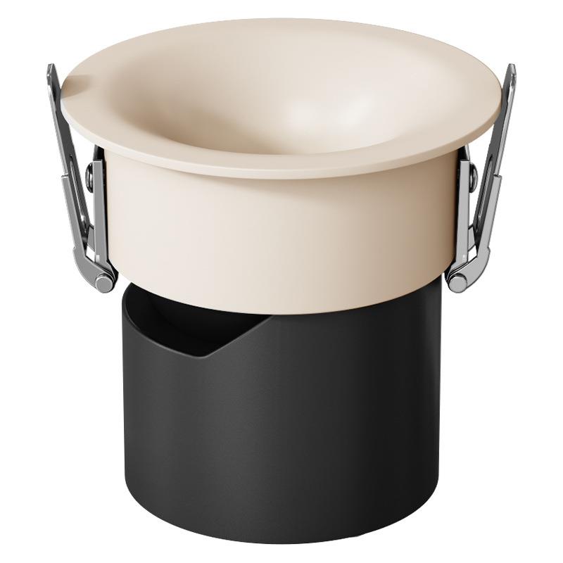 Coco Custard recessed spotlight hill frameless downlight latex paint same color led living room home 75mm
