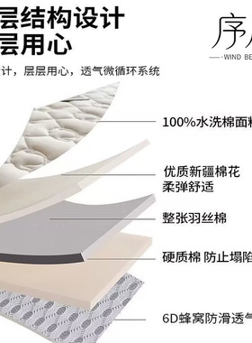 棉花床垫软垫家用床褥垫榻榻米垫子褥子宿舍学生单人租房专用批发