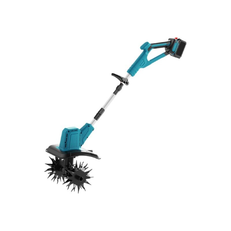 New lithium battery scarifier micro tiller small household handheld electric hoe garden bonsai weeding and soil turning artifact
