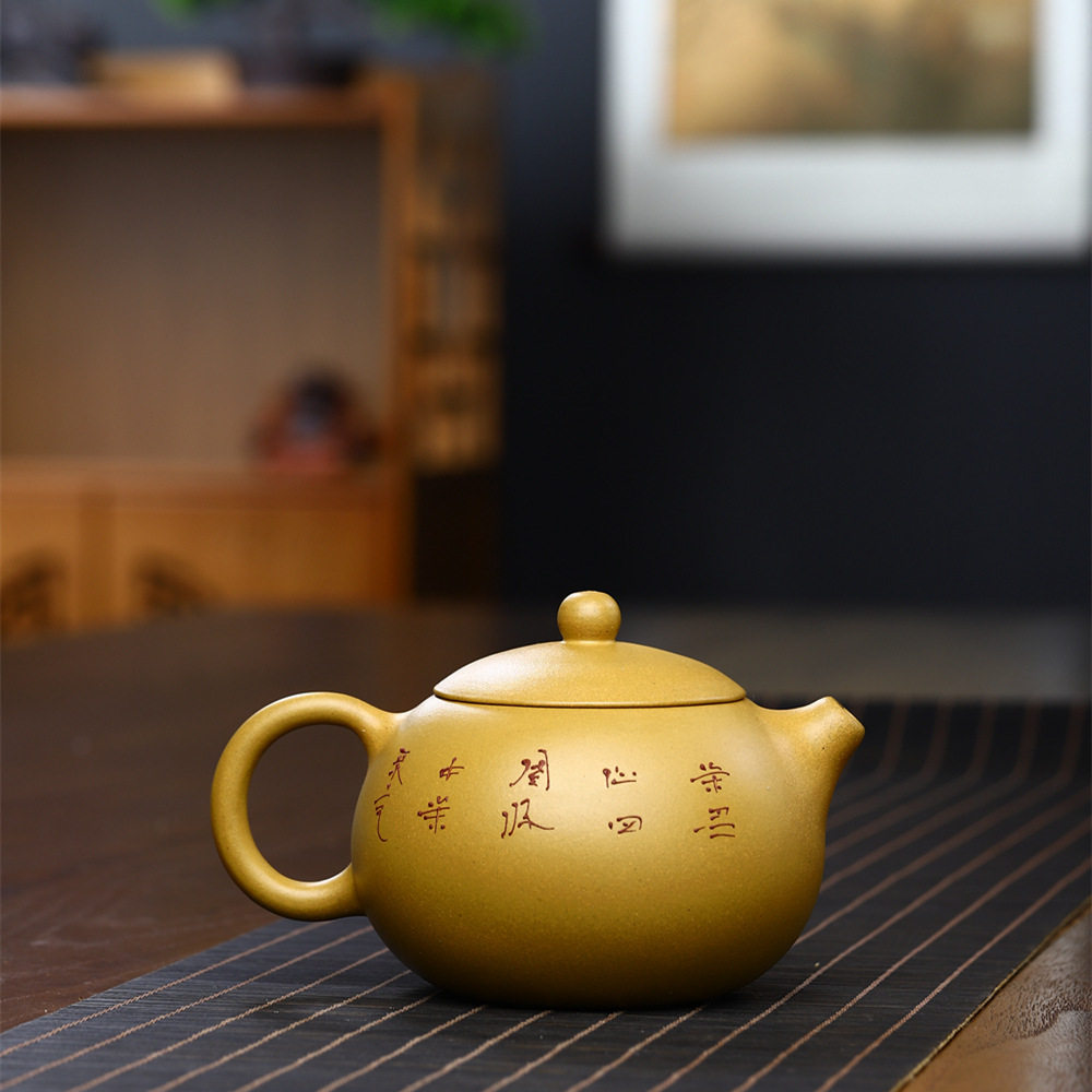 Yixing purple clay pot wholesale famous handmade home-collected clay large-capacity Xishi pot high-end tea set large tea