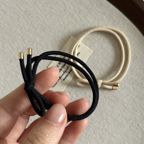 日韩简约蝴蝶结高弹力发绳基础发圈气质耐用不伤发头绳皮筋头饰 - 图2