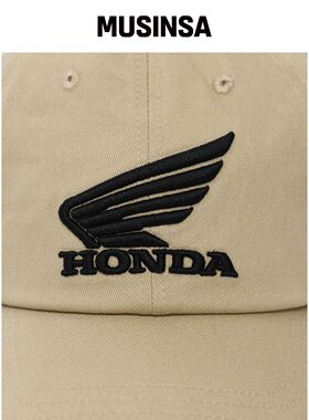 PHYPS MOTORCYCLE 本田翅膀logo基础款帽子 米色韩国官网直邮进口