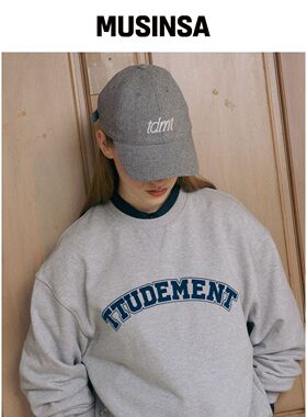 TTUDEMENT TDMT LOGO 棒球帽 灰色 MUSINSA韩国官网直邮进口