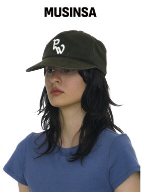 PARTIMENTO WOMEN WASHED PW 刺绣大檐帽_卡其棕韩国官网直邮进口