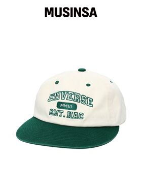 UNIVERSE GARMENT UG 双色LOGO水洗棒球帽_GREEN韩国官网直邮进口