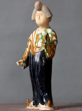 仿古做旧洛阳唐三彩仕女胖妞陶俑家居摆设饰件陶瓷工艺品礼物收藏