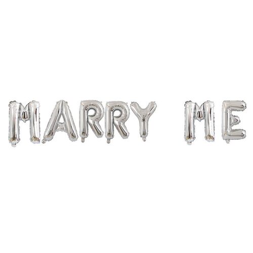 16寸英文MARRY ME求婚告白情人节铝膜气球婚庆装饰 - 图2
