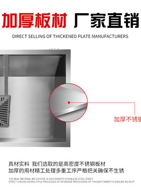 不锈钢排烟罩强力排风机农村土灶厨房小型饭店抽吸油烟一体机商用