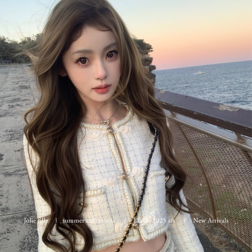 你的懒懒llan【Kylie Jenner秀场】甜美中式小香外套+半裙套装女 - 图2