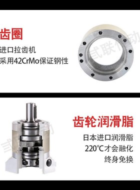 精密行星齿轮减速机60 80 90 86步进电机减速器400W/750W伺服电机