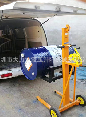 手摇堆高车迷你型工位车120/200kg升降堆高机手推轻型升高装卸车