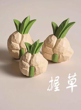 趣味工位摆件握草谐音打工人桌面茶宠稀奇古怪办公室可爱搞笑