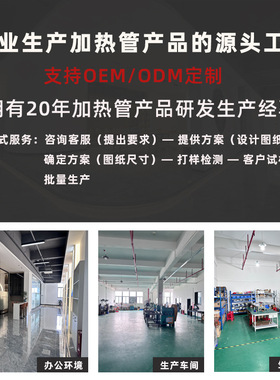 高温U型双头电热管不锈钢干烧发热管烤箱工业加热管舞台机加热棒