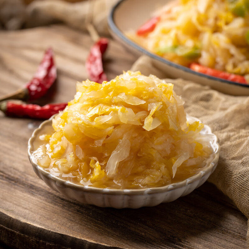 晶鲜农场东北乳酸菌酸菜黄芯切丝发酵酸菜