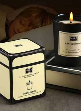 玻璃杯大豆蜡蜡烛伴手礼物精油创意家居无烟香薰摆件氛围感