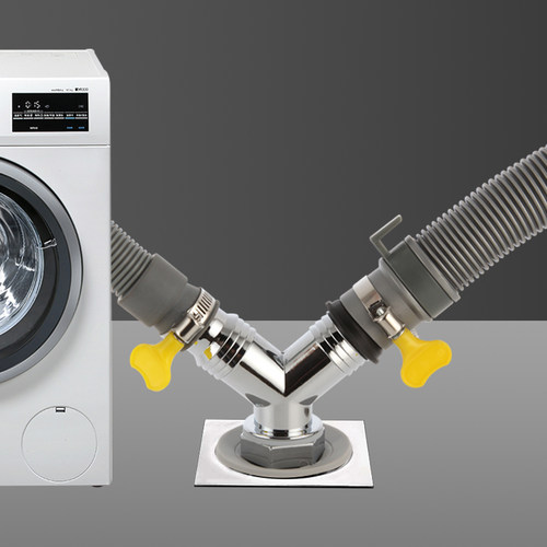 阳台洗衣机下水管三头通防臭地漏接头二合一排出水50管道专用配件 - 图2