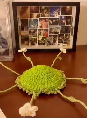 立体花朵钩织杯垫DIY材料包