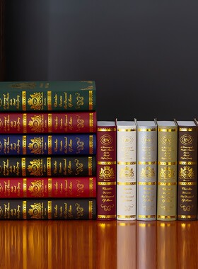 欧式烫金复古假书摆件摄影拍照道具书模型书房办公室装饰书摆设