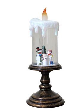 可爱少女动感雪花小夜灯圣诞节节日灯饰摆件创意个性生日礼物礼品