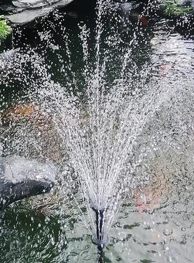 鱼池喷泉小型鱼缸小喷泉蘑菇头家用庭院装饰室外景观池小喷泉喷头