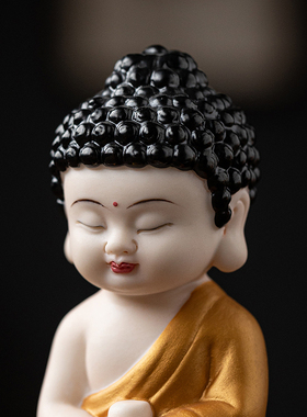 娑婆三圣佛像摆件陶瓷如来观音中式禅意家居佛系装饰玄关桌面摆设