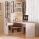 Solid wood desk student home corner computer desk bedroom writing desk bookcase bookshelf integrated desk office study desk