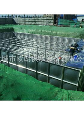 厂家供应 地埋式箱泵一体化 装配式不锈钢消防水池不锈钢矩形水箱