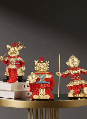 十二生肖龙年吉祥礼物客厅酒柜摆件生肖鼠牛虎兔龙蛇马羊猴鸡狗猪