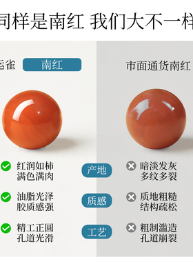 【肉质细腻收藏品质】天然南红