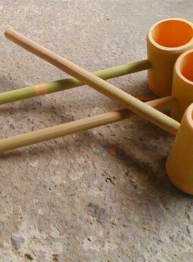 竹筒水勺打酒勺竹舀水浇花勺温泉勺竹制品长柄竹水瓢酒提玩水勺子