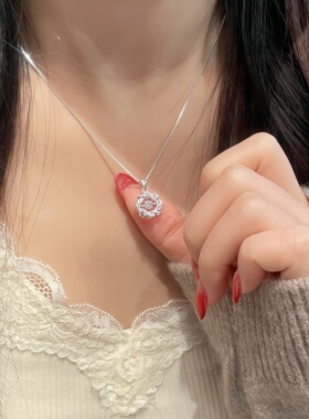 月售500+S999足银繁花似锦锁骨链