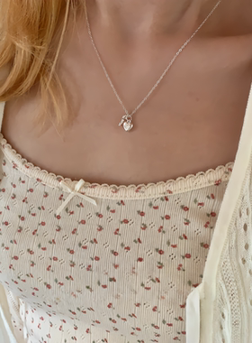 月售500条纯银爱心钥匙吊坠项链