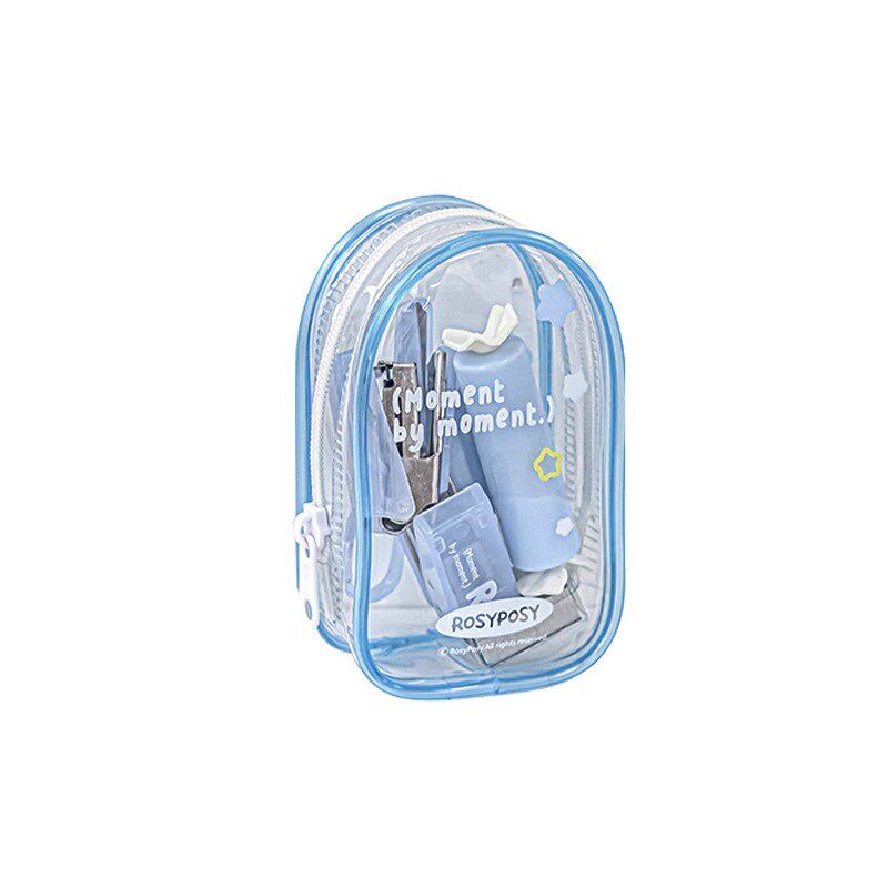 Stationery set mini stapler hole punch highlighter scissors high-looking multi-functional portable efficiency set