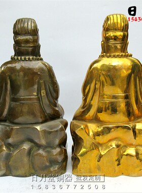 黄铜吉祥铜器铜山神像铜神像山神土地工艺品家居饰品摆件招财